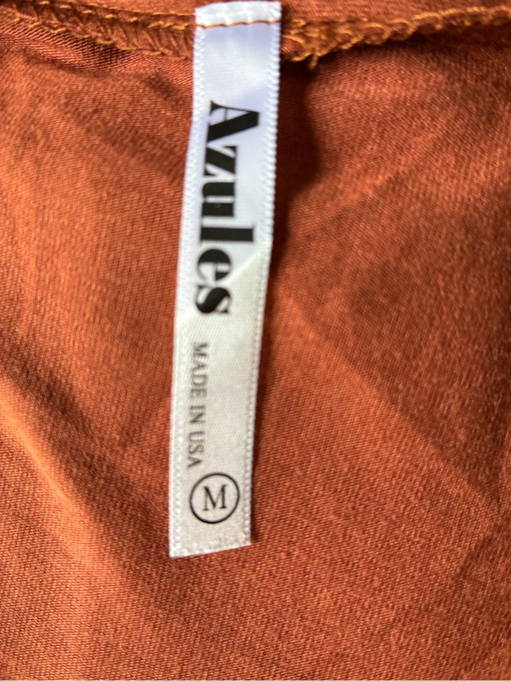 Azules Rust Open-Front Long Sleeve Cardigan - Picture 3 of 3